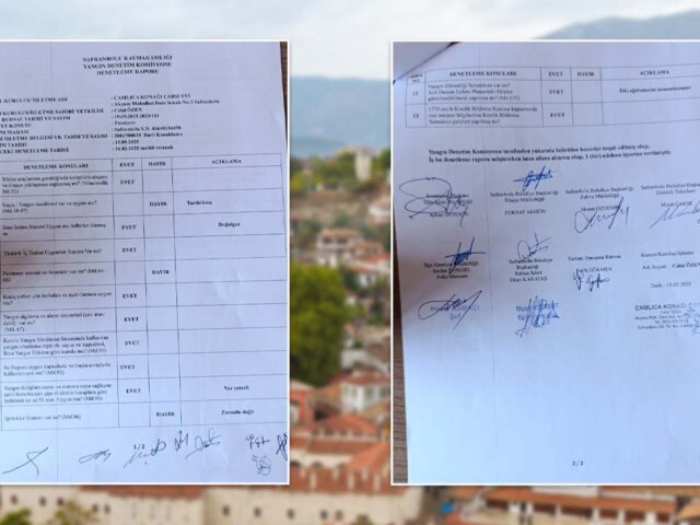 ÇAMLICA KONAK YANGIN DENETİMİNDEN KUSURSUZ GEÇTİ